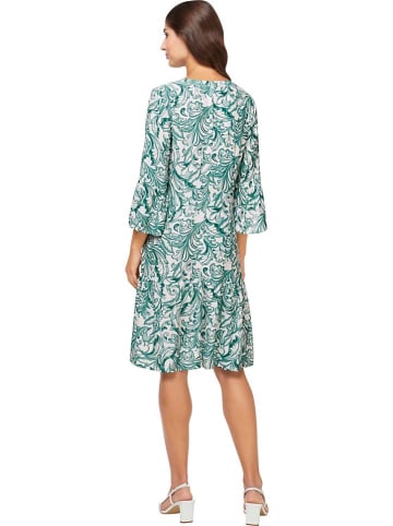Heine Kleid in Grün/ Weiß