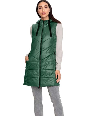 Heine Doorgestikte bodywarmer groen