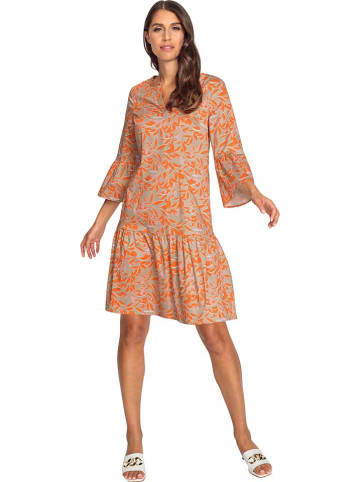 Heine Jurk oranje/beige