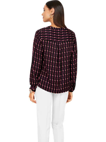 Heine Bluse in Schwarz/ Pink