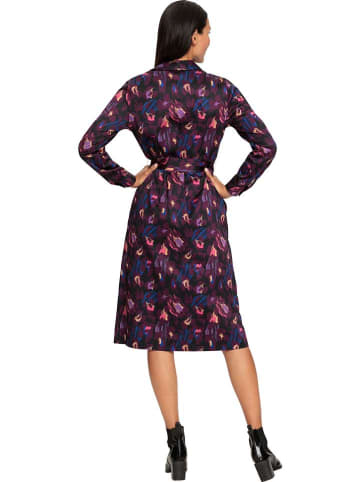 Heine Kleid in Lila/ Schwarz
