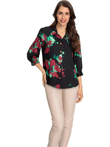 Heine Bluse in Schwarz/ Rot