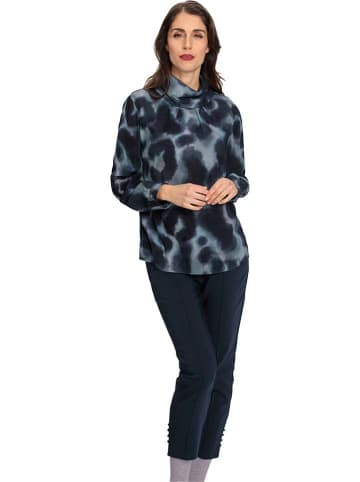 Heine Bluse in Blau/ Schwarz