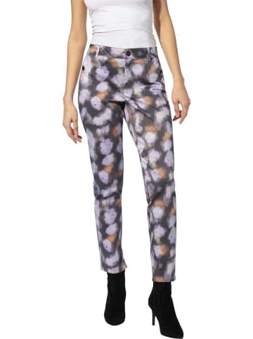 Heine Marlenehose in Grau/ Lila