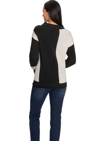 Heine Pullover in Schwarz/ Weiß