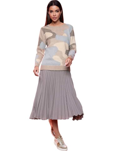 Heine Pullover in Beige/ Grau