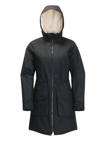 Jack Wolfskin Parka funkcyjna "Winter Village" w kolorze czarnym