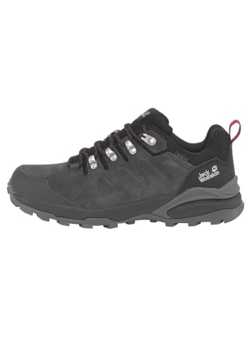 Jack Wolfskin Leder-Wanderschuhe "Refugio Texapore" in Anthrazit