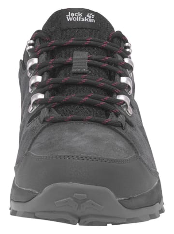 Jack Wolfskin Leder-Wanderschuhe "Refugio Texapore" in Anthrazit