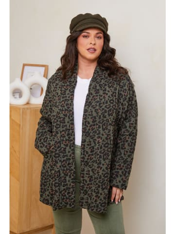 Curvy Lady Übergangsjacke in Khaki
