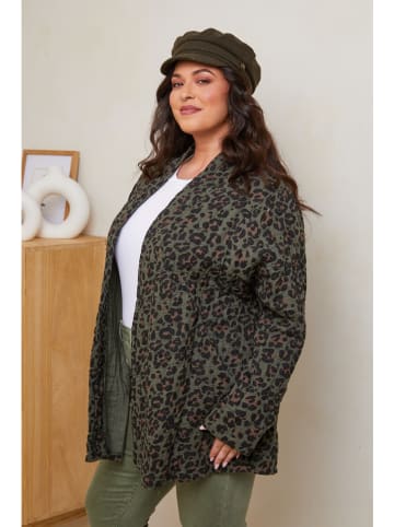Curvy Lady Übergangsjacke in Khaki
