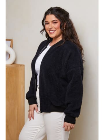 Curvy Lady Blouson in Schwarz