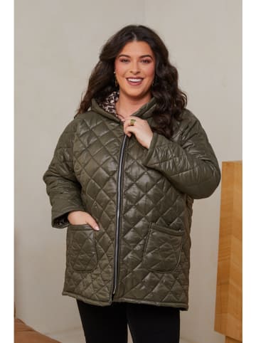 Curvy Lady Kurtka pikowana w kolorze khaki