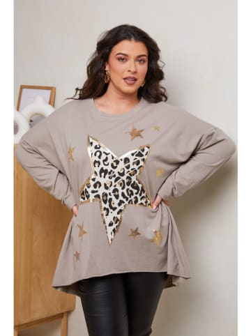 Curvy Lady Koszulka w kolorze szarobrązowym
