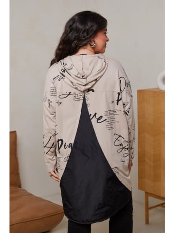 Curvy Lady Hoodiejurk beige