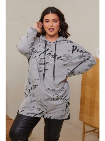 Curvy Lady Hoodiekleid in Grau