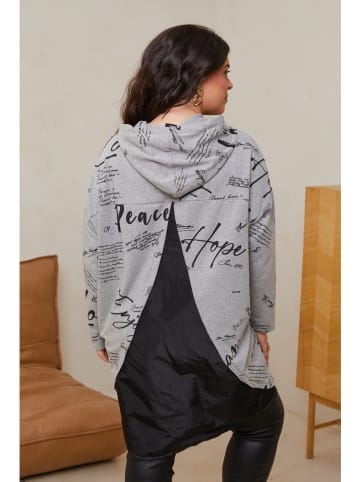 Curvy Lady Hoodiekleid in Grau