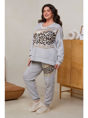 Curvy Lady 2tlg. Outfit in Grau