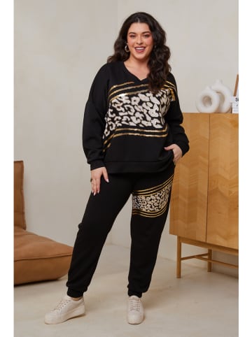 Curvy Lady 2-częściowy zestaw w kolorze czarnym
