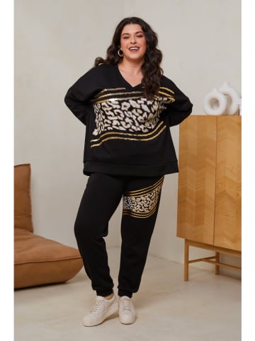 Curvy Lady 2tlg. Outfit in Schwarz