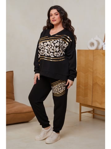 Curvy Lady 2tlg. Outfit in Schwarz