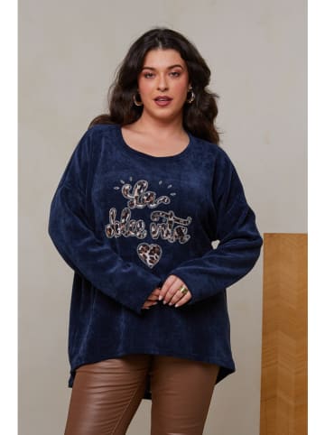 Curvy Lady Sweter w kolorze granatowym