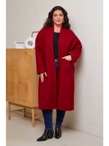 Curvy Lady Tussenmantel rood