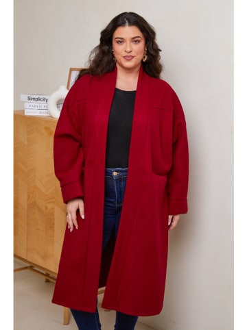 Curvy Lady Tussenmantel rood