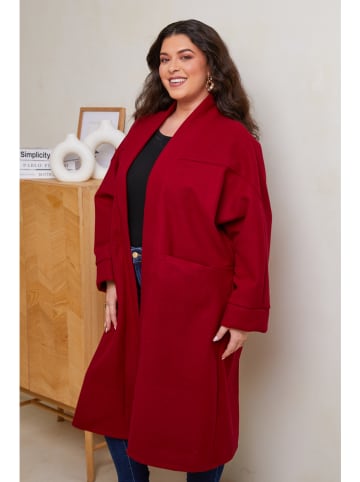 Curvy Lady Tussenmantel rood