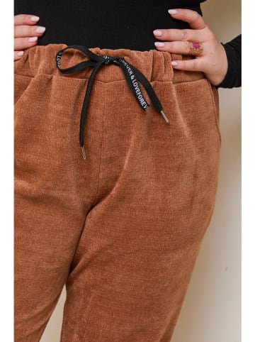 Curvy Lady Sweatbroek lichtbruin