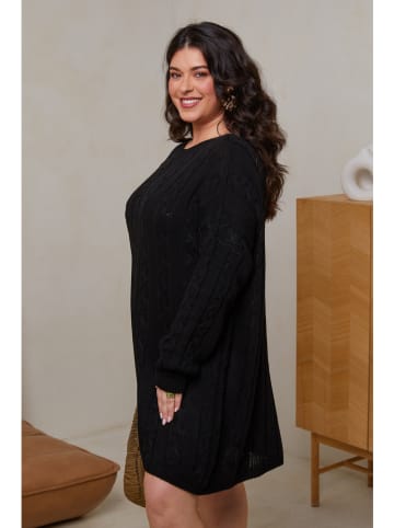 Curvy Lady Gebreide jurk zwart