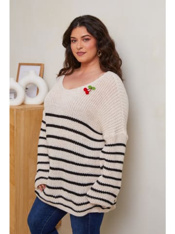 Curvy Lady Pullover in Beige