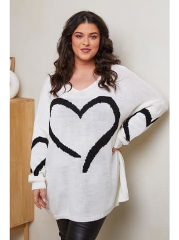 Curvy Lady Trui wit