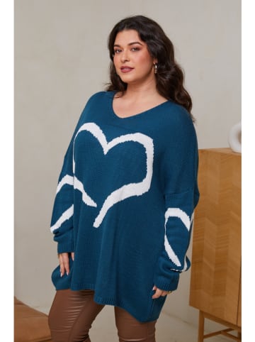 Curvy Lady Trui blauw