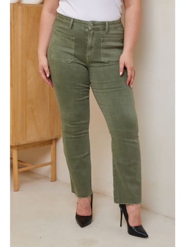 Curvy Lady Spijkerbroek - regular fit - kaki