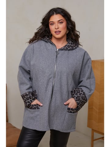 Curvy Lady Tussenjas grijs