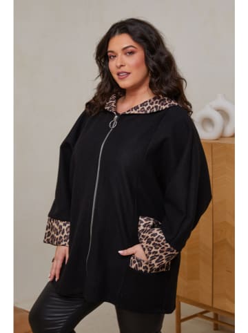 Curvy Lady Übergangsjacke in Schwarz