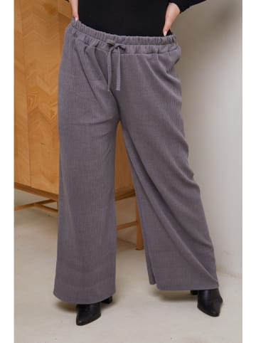 Curvy Lady Cordhose in Grau