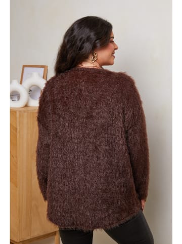 Curvy Lady Pullover in Dunkelbraun