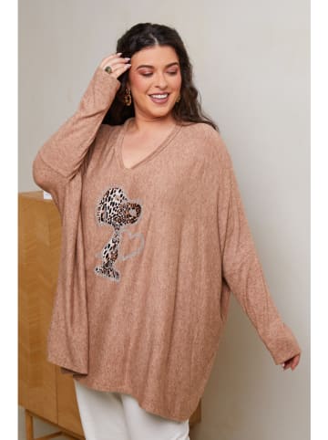 Curvy Lady Longsleeve lichtbruin