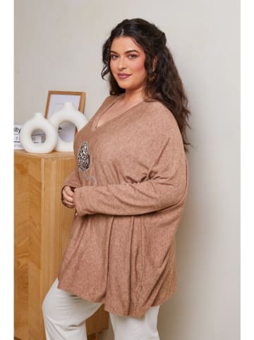 Curvy Lady Longsleeve lichtbruin