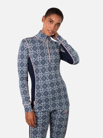 KARI TRAA Merinowollen thermo-onderhemd "Rose" blauw