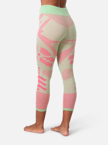 KARI TRAA Thermounterhose "Faith" in Rosa/ Grün