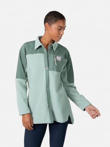KARI TRAA Fleecehemdjacke "Rothe" in Grün