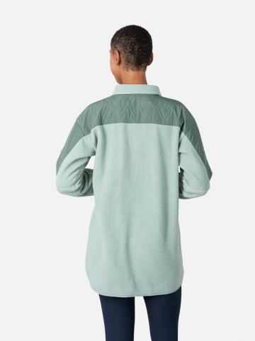 KARI TRAA Fleecehemdjacke "Rothe" in Grün