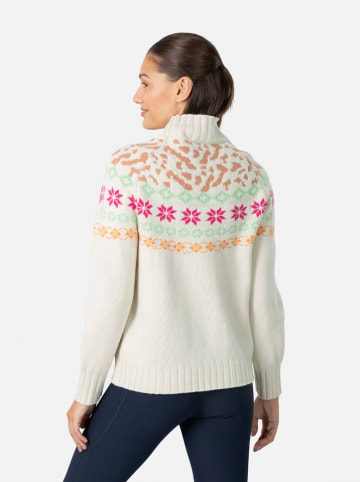 KARI TRAA Pullover "Ingrid" in Weiß/ Bunt