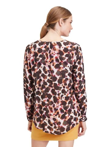 CARTOON Bluse in Orange/ Lila/ Braun