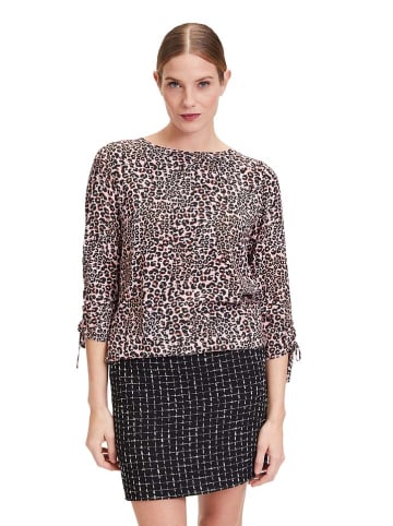 CARTOON Bluse in Schwarz/ Beige