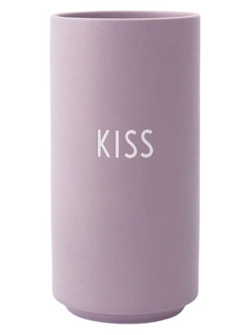 Design Letters Wazon "Kiss" w kolorze fioletowym - wys. 11 x Ø 5,5 cm