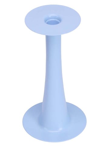 Design Letters Świecznik 2w1 "Trumpet" w kolorze niebieskim